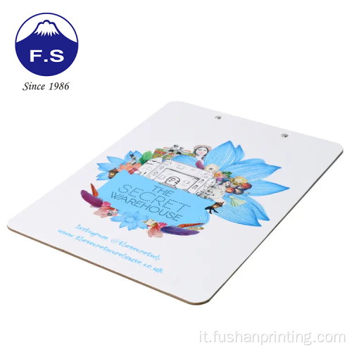 Scrivere la cartoleria back board con clip